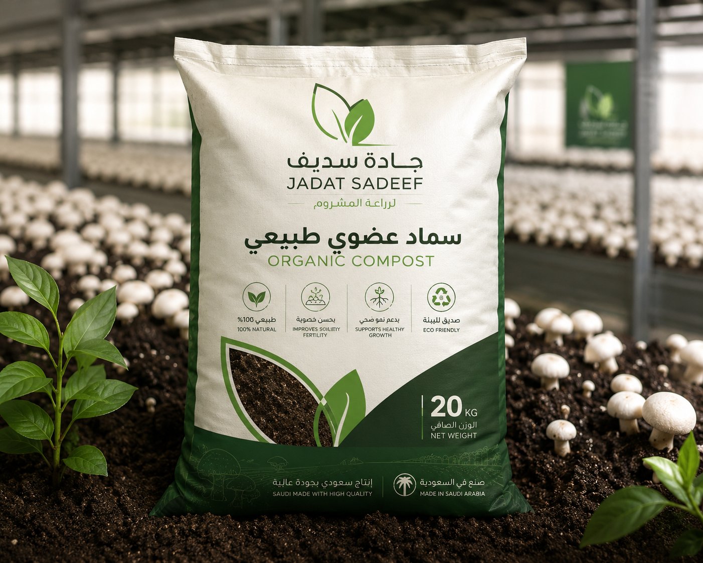 Jadat Sadeef organic compost 20kg bag